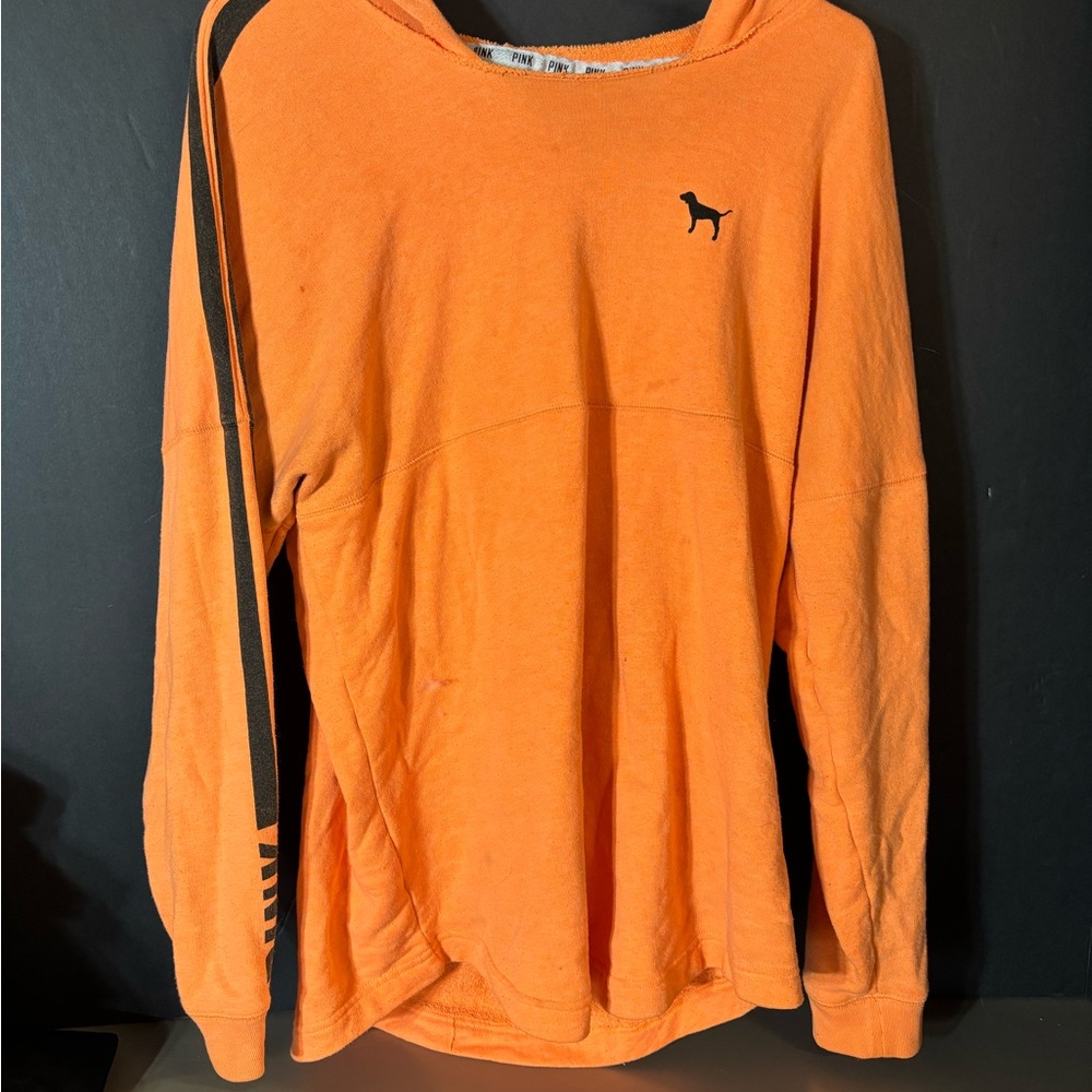PINK Victoria's Secret Vibrant Orange Sweatshirt